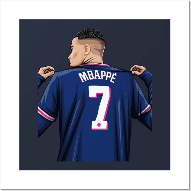 Kylian Mbappe Wall Art by Aldduardo